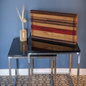 Planche à découper en Chêne-Noyer-Padouk