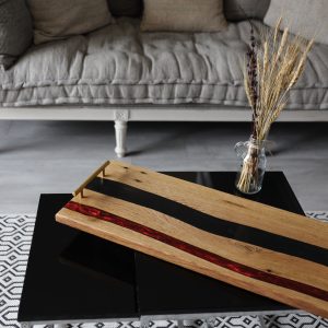 Plateaux de présentation Chêne-Epoxy