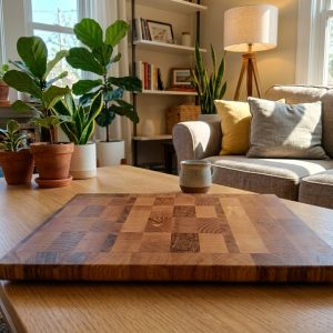 Planche à découper en bois de bout