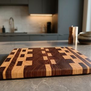 Planche à découper en bois de bout
