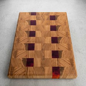 Planche à découper en bois de bout